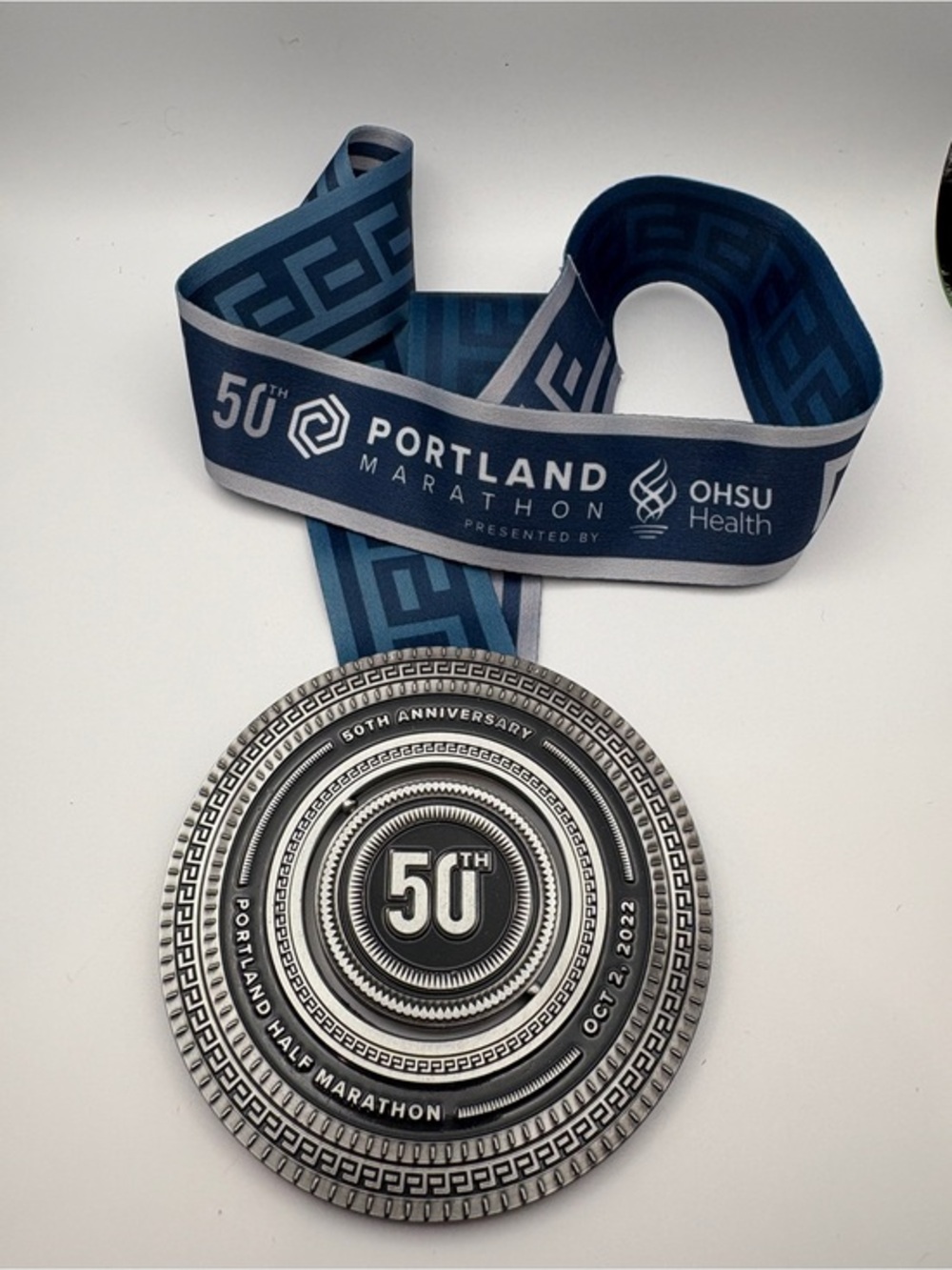 2022 Official 50th Portland Marathon Metal Finishers Medal Official OHSU Rare
